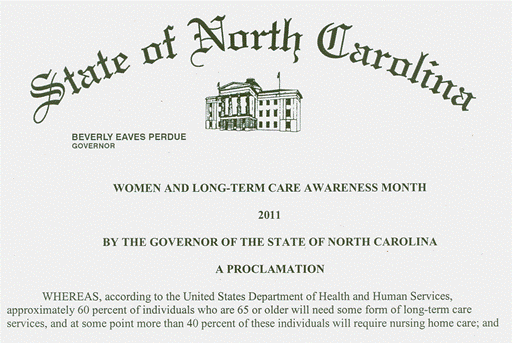 NC Governor Beverly Perdue's Proclamation, ncPressRelease.com